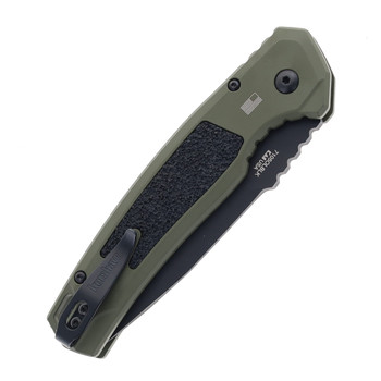 Kershaw Launch 16 Side Opening Auto Knife Olive/Black Aluminum Handle  Tanto M4 Plain Black Blade 7105OLBLK Kershaw Launch 16 Side Opening Auto Knife Olive/Black Aluminum Handle  Tanto M4 Plain Black Blade 7105OLBLK