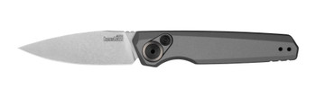 Kershaw Launch 18 Auto Knife Gray Aluminum Handle 154CM Spear Point Plain Edge 7551