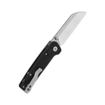 QSP Penguin Glyde  Folding Knife Black FRN Handle 14C28N Sheepsfoot Plain Edge QS130GL-A1
