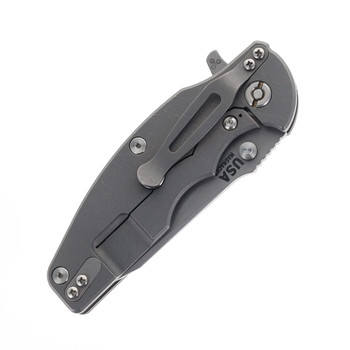 Hinderer Jurassic Slicer Folding Knife Black G10 Working Finish Titanium Handle Working Finish Magnacut Blade Hinderer Jurassic Slicer Folding Knife Black G10 Working Finish Titanium Handle Working Finish Magnacut Blade