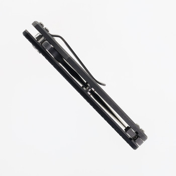 Hinderer Jurassic Slicer Folding Knife Black G10 Working Finish Titanium Handle Working Finish Magnacut Blade Hinderer Jurassic Slicer Folding Knife Black G10 Working Finish Titanium Handle Working Finish Magnacut Blade