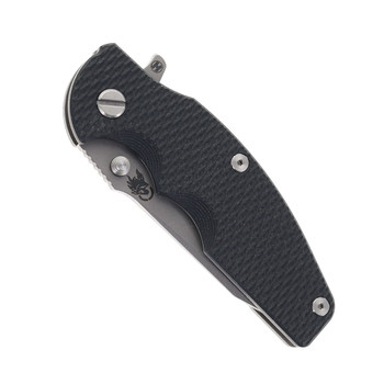 Hinderer Jurassic Slicer Folding Knife Black G10 Working Finish Titanium Handle Working Finish Magnacut Blade Hinderer Jurassic Slicer Folding Knife Black G10 Working Finish Titanium Handle Working Finish Magnacut Blade