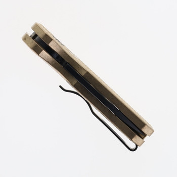 Pro-Tech Runt 5 Auto Knife Albronze Handle Magnacut Wharncliffe Plain Black DLC Blade R5313