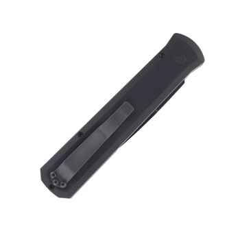 Pro-Tech Godfather Auto Knife Black Aluminum Handle 154CM Plain Black Blade 921-DARK