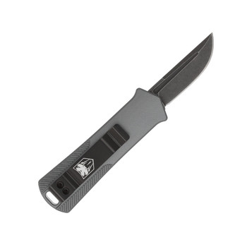 CobraTech California OTF Auto Knife Grey Aluminum Handle D2 Plain