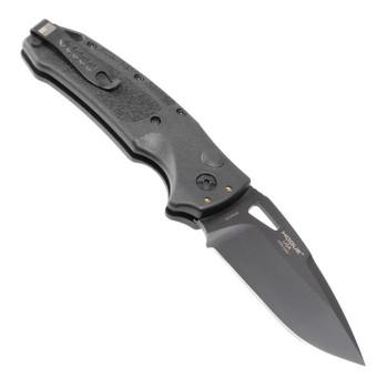 Hogue Sig Auto Knife Black Polymer Handle S30V Drop Point Plain Edge Black Cerokote Finish HO36330 Hogue Sig Auto Knife Black Polymer Handle S30V Drop Point Plain Edge Black Cerokote Finish HO36330