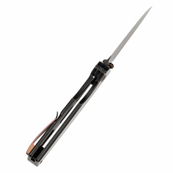 Kansept Chimera Folding Knife Blackwash Titanium Handle S35VN Plain Edge Blackwash Finish K1096A3