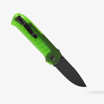 Flytanium Arcade Lite Shark Lock Folding Knife Digital Green Poly Handle AUS-10A Drop Point Black DLC Blade 1395GB