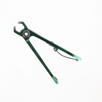 Six Leaf Nail Clippers/File Green Titanium Body RH006