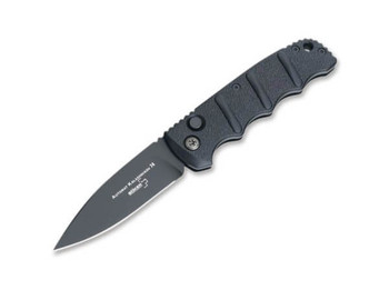 Boker Kalashnikov Auto Knife Black Aluminum Handle D2 Plain Black Blade 01KALS99