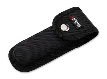 Boker Relack Balisong Lock Butterfly Knife Trainer Black Aluminum Handle 420 Red Blade 01RY325