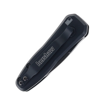 Kershaw Launch 4 Auto Kniife Black Aluminum Handle Damascus Spear Point Plain Edge KS7500DAM