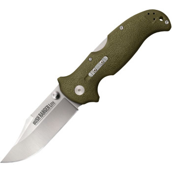 Cold Steel Bush Ranger Lite Folding Knife OD Green GRN Handle Plain Edge 21A