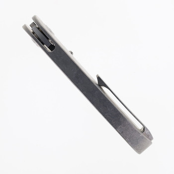 Tuya Vortex Model 2 Folding Knife M390 Satin Crystallized Titanium Gray Handle Tuya Vortex Model 2 Folding Knife M390 Satin Crystallized Titanium Gray Handle