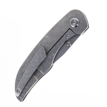 Tuya Vortex Model 2 Folding Knife M390 Satin Crystallized Titanium Gray Handle Tuya Vortex Model 2 Folding Knife M390 Satin Crystallized Titanium Gray Handle