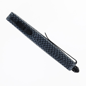 Cobra Tec Small CTK-1 OTF Knife Carbon Fiber Handle Plain Dagger D2 Blade SCFCTK-1SDAGNS