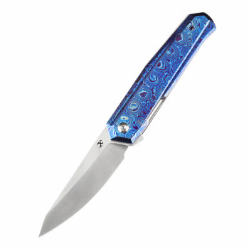 Kansept Integra Folding Knife Timascus Handle CPM S35VN Blade JK Knives K1042B1