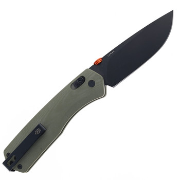 James Brand Knives Carter XL OD Green G10 Handle Black Drop Point VG-10 Blade Folding Knife KN116194-00