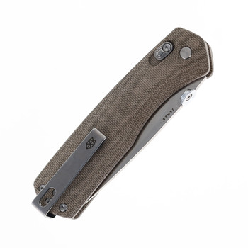 James Brand Knives Carter XL OD Green Micarta Handle Stainless VG-10 Steel Drop Point Blade Folding Knife KN116127-00