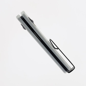 James Brand Knives Carter Bone White G10 Handle Black VG-10 Drop Point Folding Knife KN108116-00