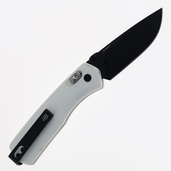 James Brand Knives Carter Bone White G10 Handle Black VG-10 Drop Point Folding Knife KN108116-00