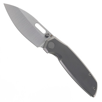 White Mountain Knives Sailfin Folding Knife Beadblast Titanium