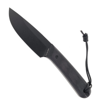 James Brand Knives Hell Gap Black Micarta Handle S35VN Stainless Steel Drop Point Fixed Blade KN107134-00