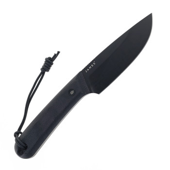 James Brand Knives Hell Gap Black Micarta Handle S35VN Stainless Steel Drop Point Fixed Blade KN107134-00