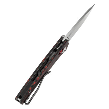 Tenable Raven Folding Knife Stonewashed 14C28N Blade Red and Black G-mascus Handle T2109V3 Tenable Raven Folding Knife Stonewashed 14C28N Blade Red and Black G-mascus Handle T2109V3