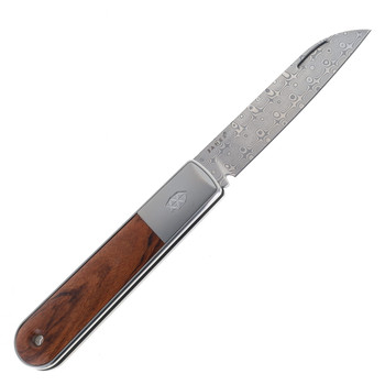James Brand Knives Wayland Slip Joint Rosewood Sheepsfoot Damasteel Rose DS93X Folding Knife KN115159-00