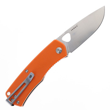 James Brand Knives Folsom Orange G10 Handle VG-10 Drop Point Blade Folding Knife KN1121188-00