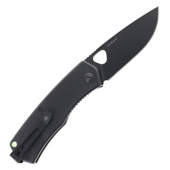 James Brand Knives Folsom Black G10 Handle Black VG-10 Drop Point Blade Folding Knife KN112113-00