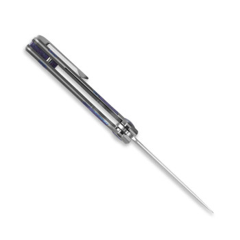 Kizer Ara Folding Knife Purple Snowflake Titanium Handle S45VN Blade Ki3729A3