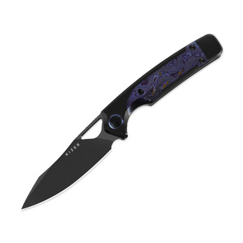Kizer Ara Folding Knife Timascus Handle DLC Cruwear Blade Ki3729A4