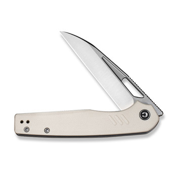 Civivi Guile Folding Knife Off White G10 Handle 14C28N Plain Edge Satin Finish C24062B-3