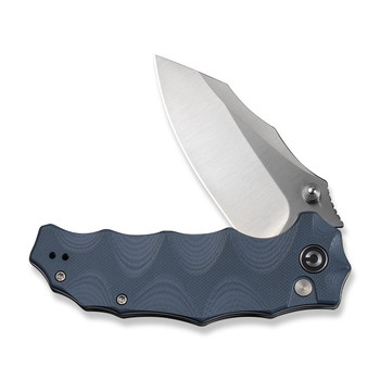 Civivi Natterjack Folding Knife Milled Neutral Blue G10 Handle 14C28N Plain Edge Satin Finish C24028-2