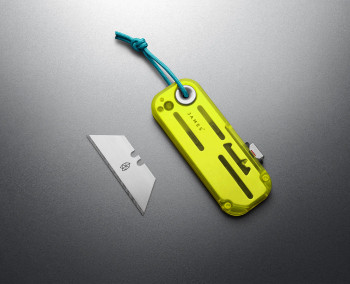 James Brand Knives Palmer Utility Knife Clear Electric Green Handle Turquoise Lanyard High Carbon Steel Blade KN126212-00 James Brand Knives Palmer Utility Knife Clear Electric Green Handle Turquoise Lanyard High Carbon Steel Blade KN126212-00