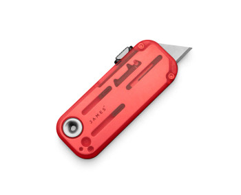 James Brand Knives Palmer Utility Knife Clear Coral Handle Turquoise Lanyard High Carbon Steel Blade KN126213-00 James Brand Knives Palmer Utility Knife Clear Coral Handle Turquoise Lanyard High Carbon Steel Blade KN126213-00