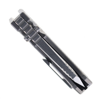 PMP Ultimate Alpha Beast Titanium Handle Stonewashed CPM-D2 Steel