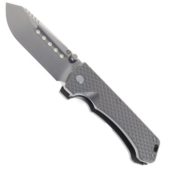 PMP Ultimate Alpha Beast Titanium Handle Stonewashed CPM-D2 Steel