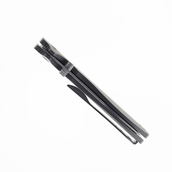 Sandrin Torino Folding Knife Gray Titanium Handle Tungsten Plain Edge SKTORINO-TI