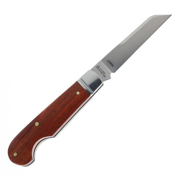 RoseCraft Elk River Folding Knife Rosewood Handle D2 Plain Edge Brushed Satin Finish RCT027-RW