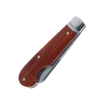 RoseCraft Elk River Folding Knife Rosewood Handle D2 Plain Edge Brushed Satin Finish RCT027-RW