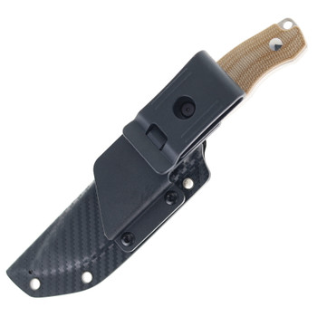 SixLeaf Fixed Blade Knife Brown Micarta Handle 9Cr14MoV Plain Edge SL-63