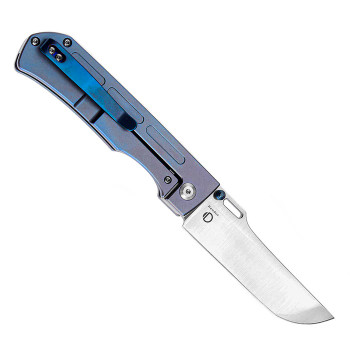 Kansept Reedus Satin CPM-S35VN Blue Anodized Titanium Handle Folding Knife K1041A5 Kansept Reedus Satin CPM-S35VN Blue Anodized Titanium Handle Folding Knife K1041A5