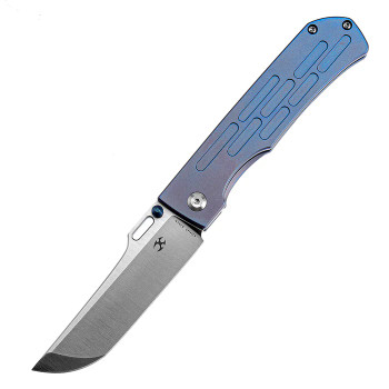 Kansept Reedus Satin CPM-S35VN Blue Anodized Titanium Handle Folding Knife K1041A5 Kansept Reedus Satin CPM-S35VN Blue Anodized Titanium Handle Folding Knife K1041A5
