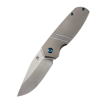 Kansept Turaco K2049A3 Satin CPM-S35VN Blade Bronze Anodized Titanium Handle Folding Knife