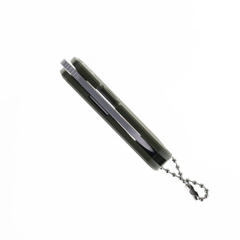 SixLeaf Micro Mini Folding Knife Green G10 Handle D2 Plain Edge SL-75A-Green