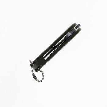 SixLeaf Micro Mini Folding Knife Green G10 Handle D2 Plain Edge SL-75A-Green