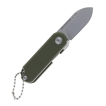SixLeaf Micro Mini Folding Knife Green G10 Handle D2 Plain Edge SL-75A-Green